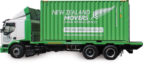 New Zealand Movers Shipping Container Truck
