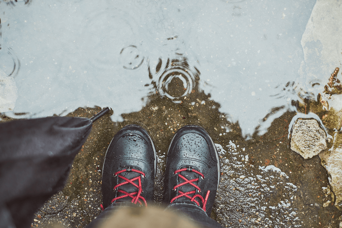 Standing In A Puddle