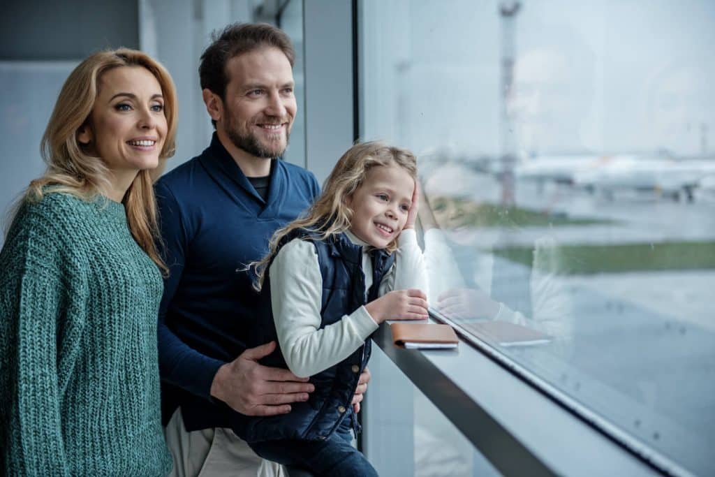 Young Family At The Airport