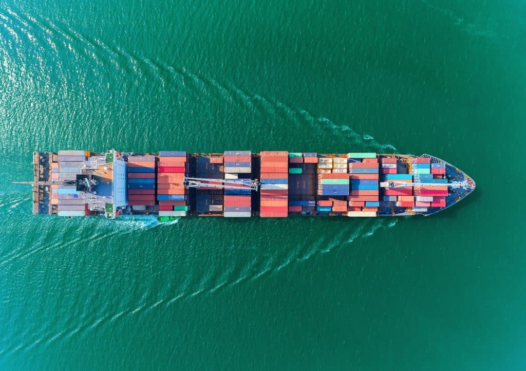 Cargo Ship Full With Containers